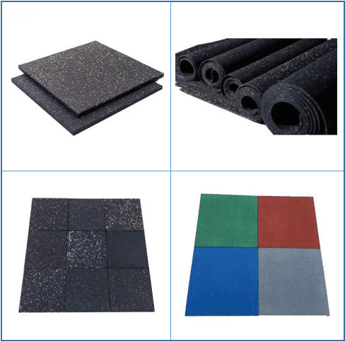 Rubber floor mat