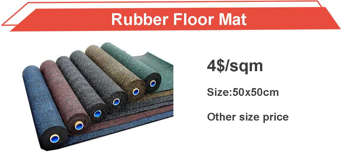 High quality rubber floor mat