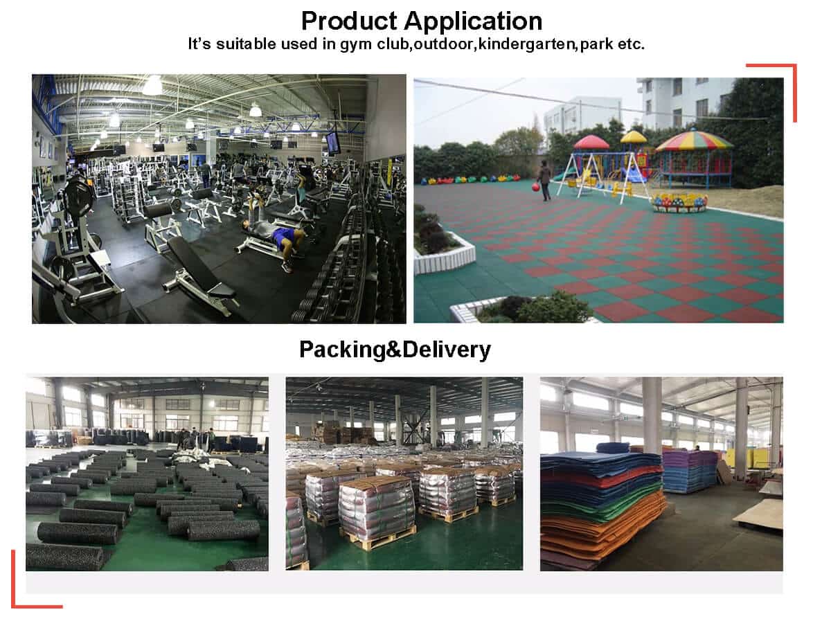 High quality rubber floor mat