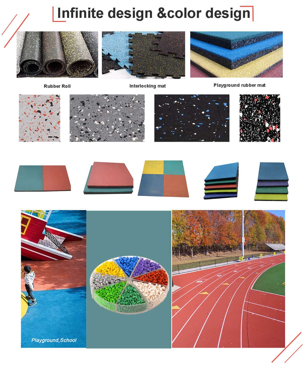 High quality rubber floor mat